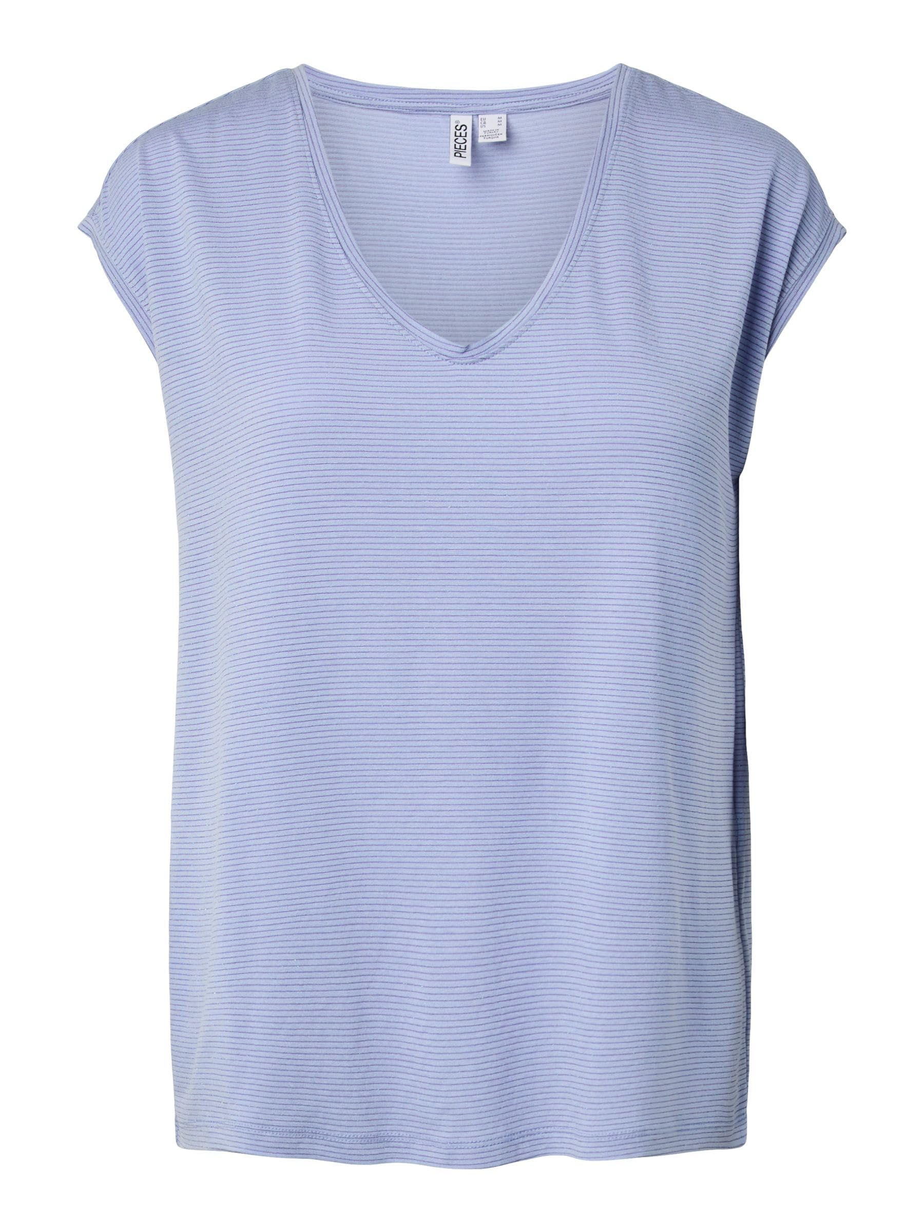 Pieces Pcbillo Tee maglietta donna lurex a righe