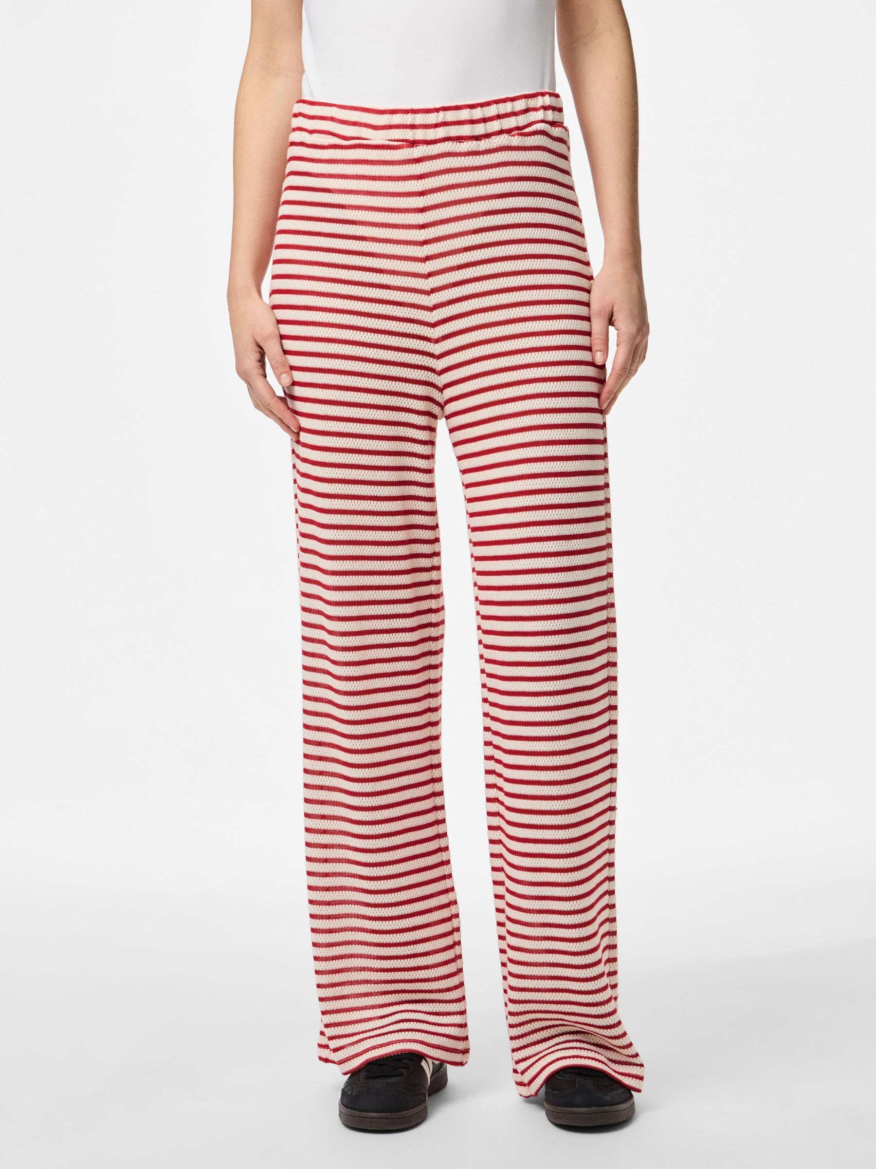 Pieces Pcmanilla HW pantaloni donna gamba larga