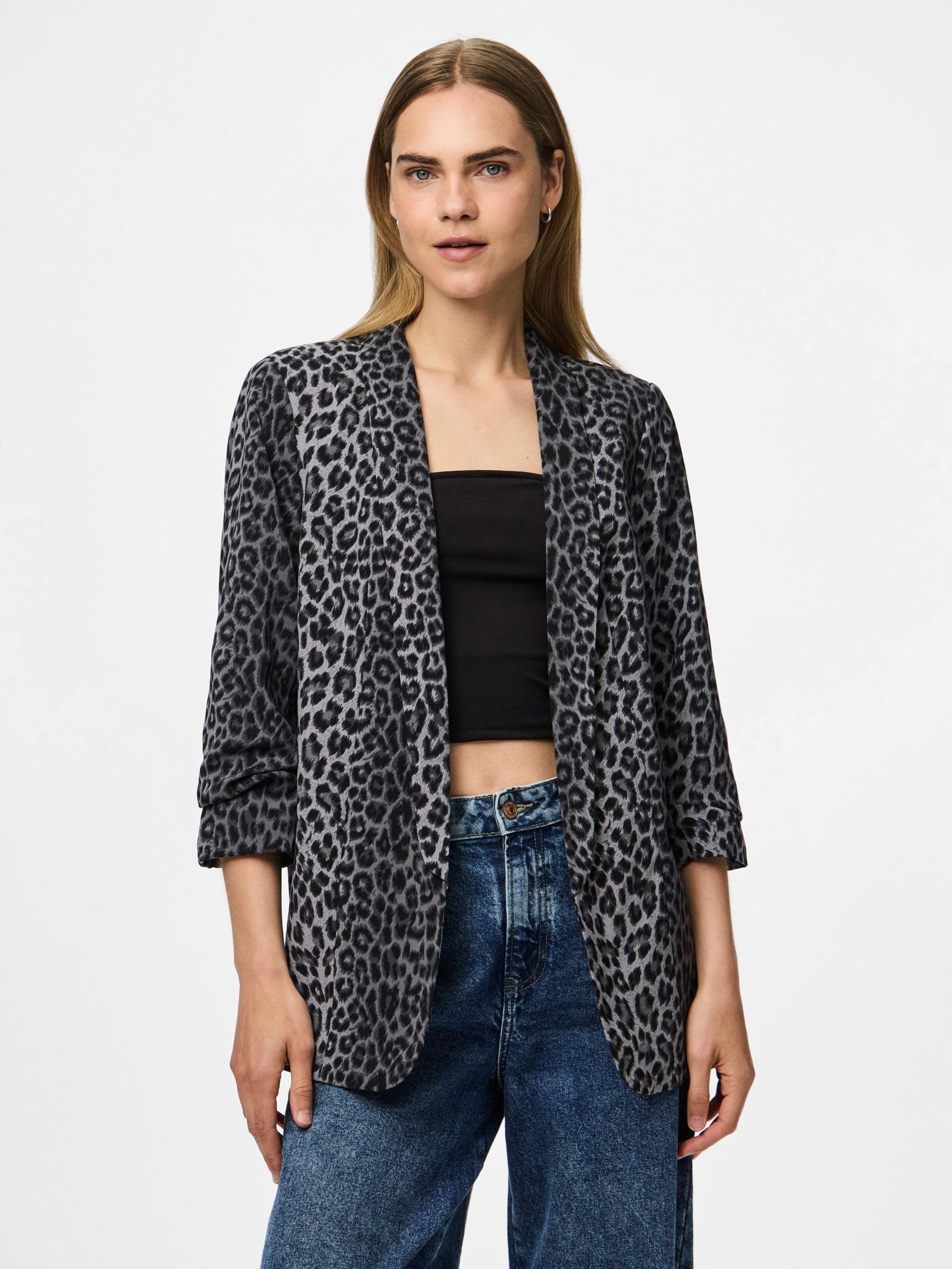 Pieces Pcbosella 3/4 Printed Blazer fantasia manica 3/4