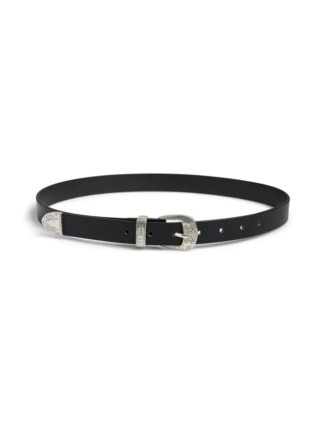 Pieces Pcjiona Western Cintura Jeans Donna fibbia