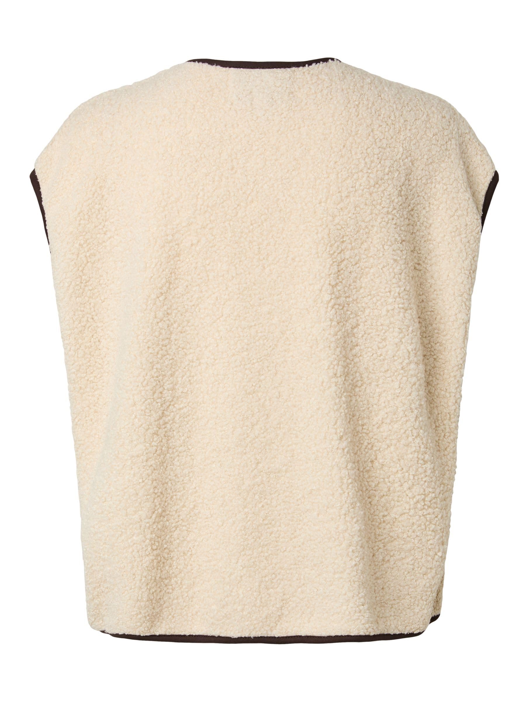 Pieces Katty Teddy gilet smanicato donna taglia M