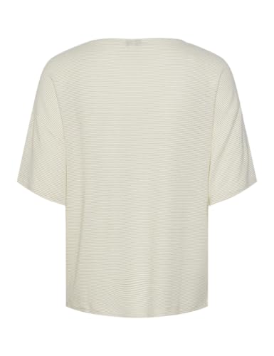 Pieces Pcbillo Oversize Tee Lurex Stripes T-Shirt S Bianco