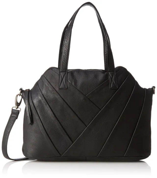 Pieces Pcpigga 17076430 borsa a mano pelle nera 39x29x14