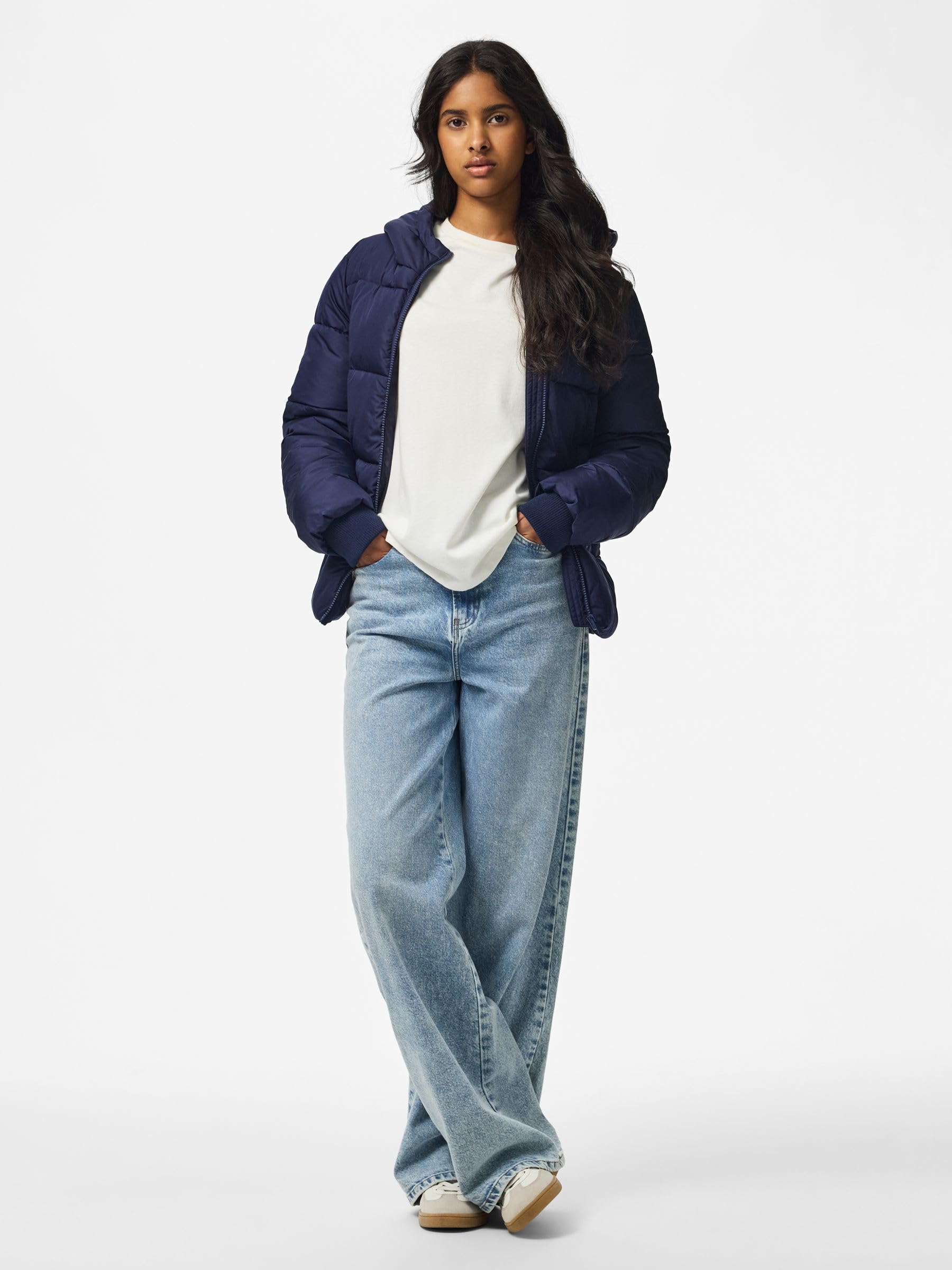 Pieces Pcbee giacca imbottita L blu invernale