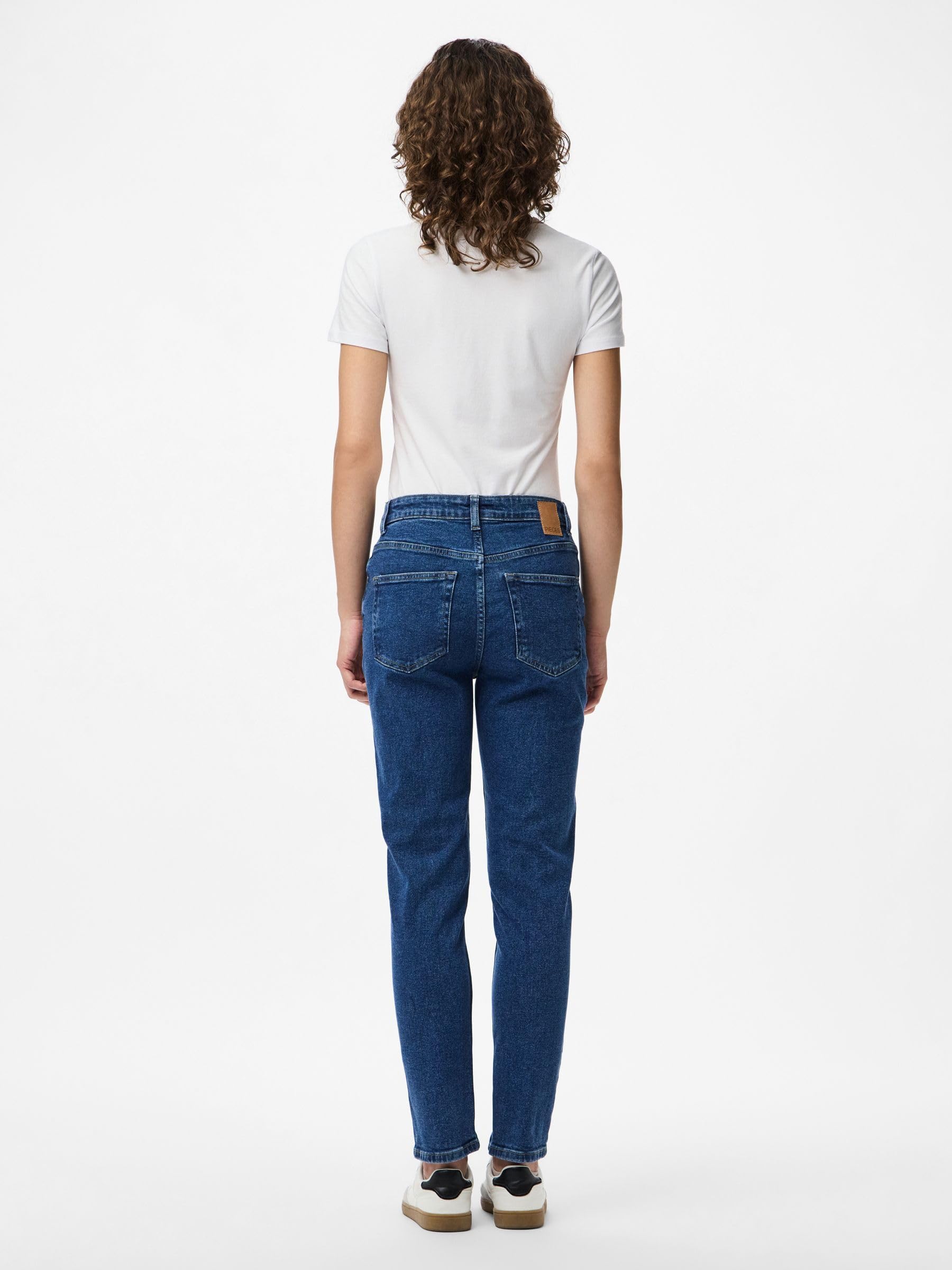 Pieces Pcbella HW Tap Ank Jeans MB jeans donna 29W/32L alla caviglia