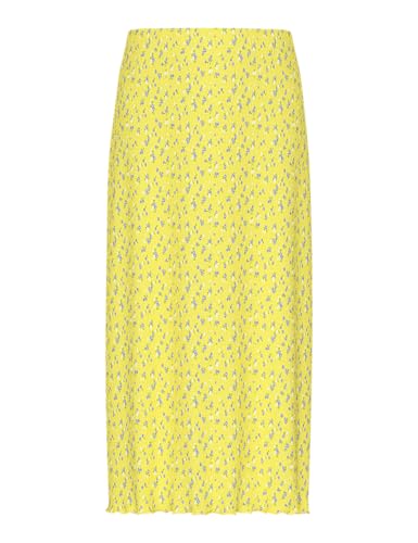 Pieces Pcflora HW Midi Skirt BC Gonna Donna XS Banana Pallido