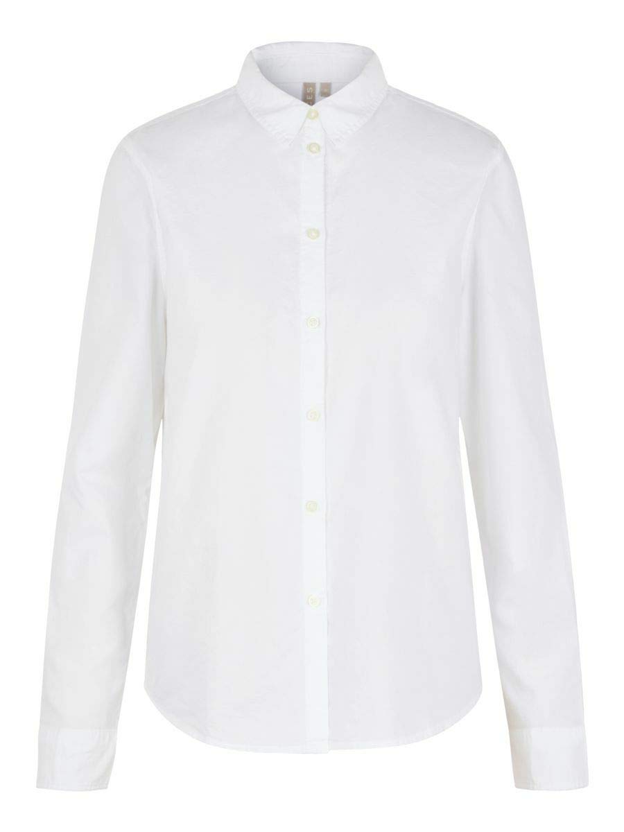Pieces Pcirena LS Oxford Shirt camicia donna bianco cotone