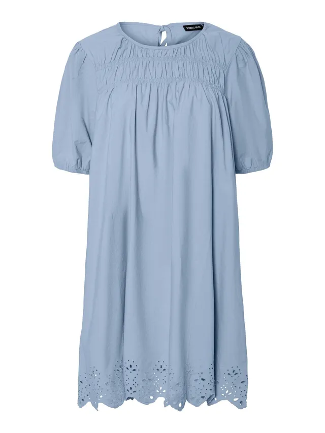Pieces Pcsalmina 2/4 vestito donna M blu cachemire