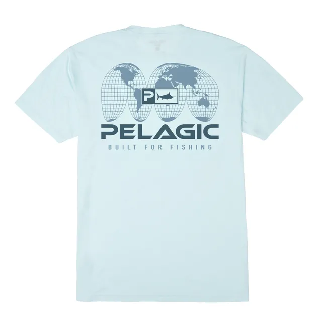 Pelagic Spliced t-shirt uomo azzurro mélange cotone