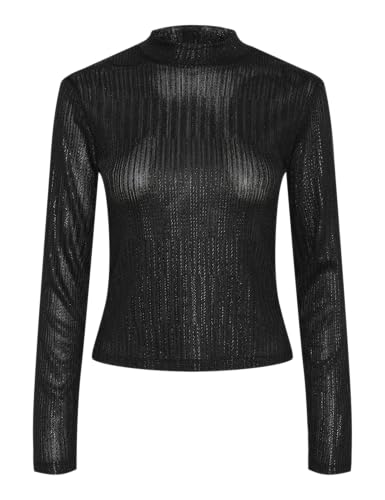 Pieces Pcrocky LS T-Neck maglia donna taglia M collo alto