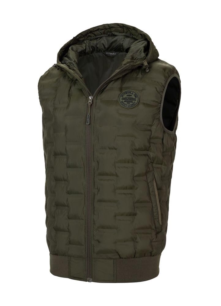 Pitbull Eclipse gilet uomo con cappuccio smanicato