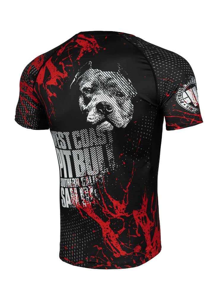 Pitbull rashguard maglietta sportiva uomo manica corta