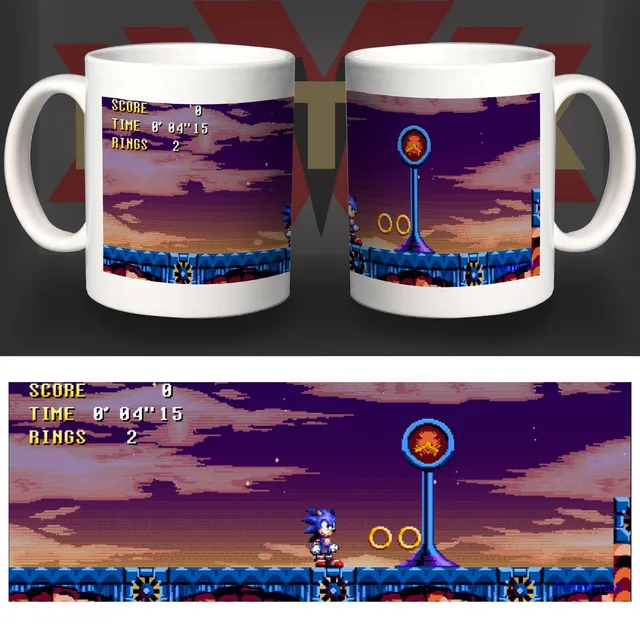 Vintage Videogame Sonic tazza ceramica microonde