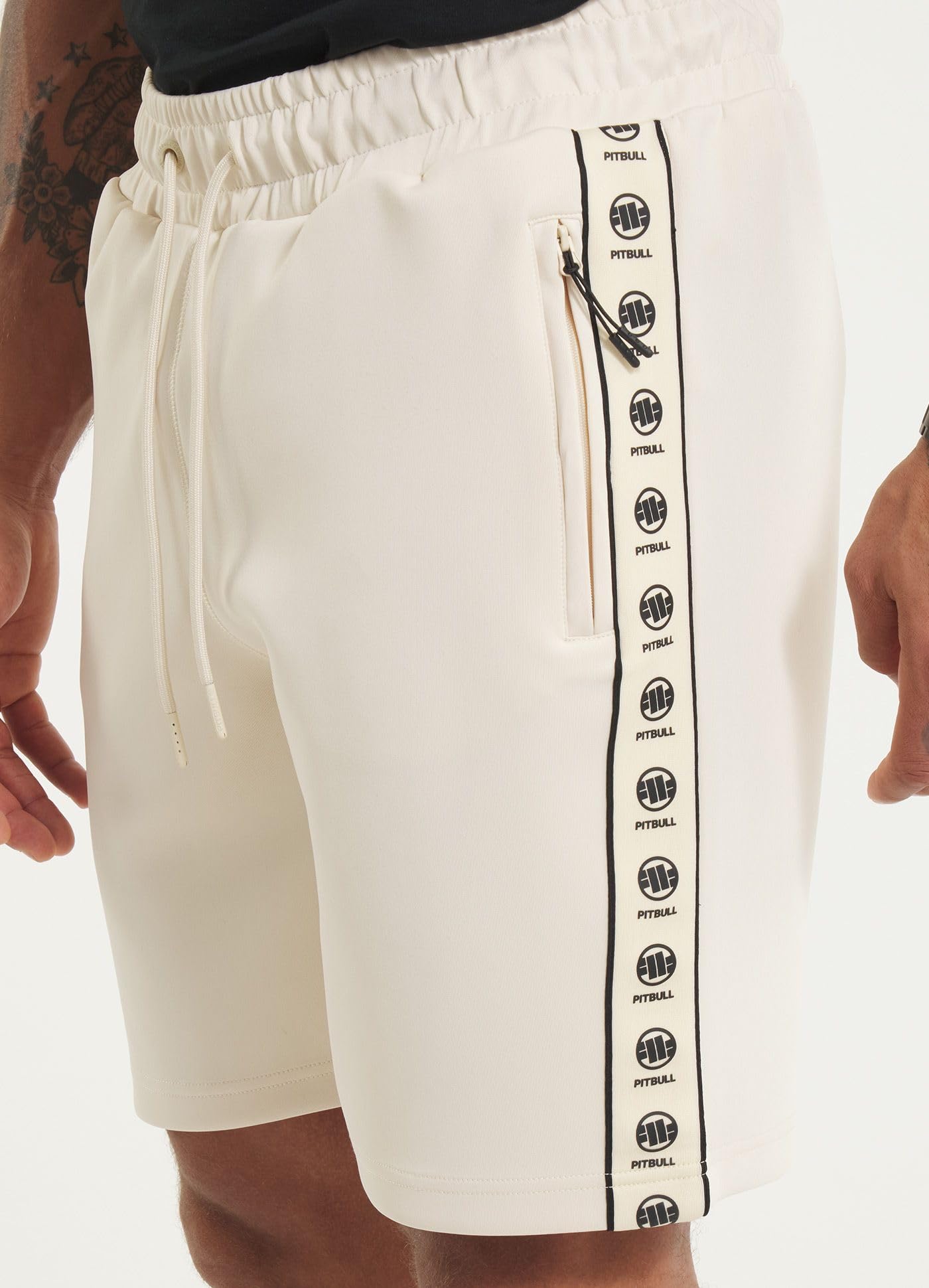 Pitbull Oldschool Powers Shorts Uomo Cotone Zip