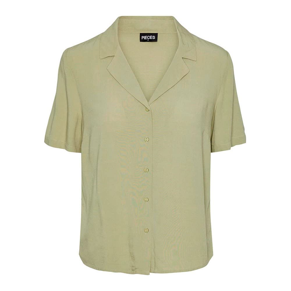 Pieces Pcolivia SS Top Noos T-Shirt Donna con Colletto