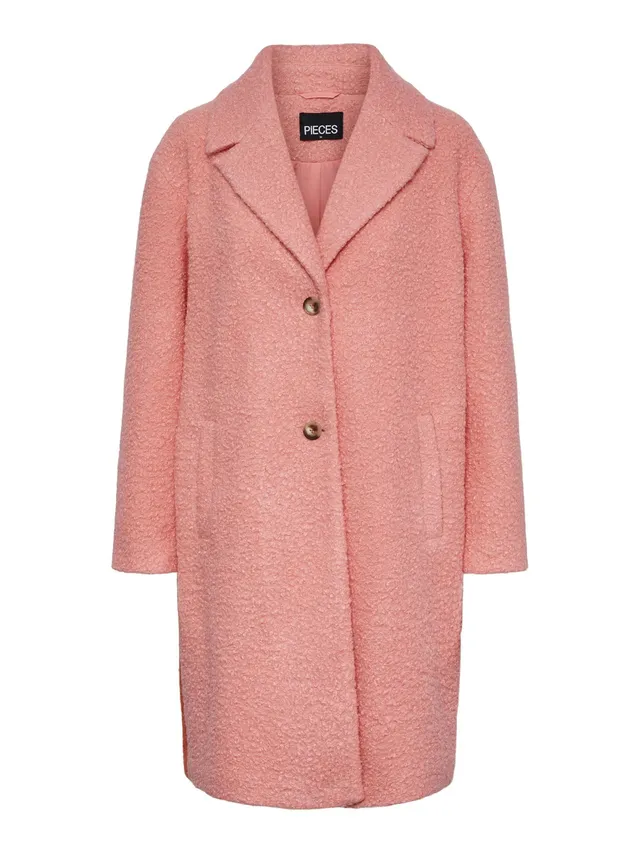 PIECES PCNIKLA Coat cappotto oversize bicolore