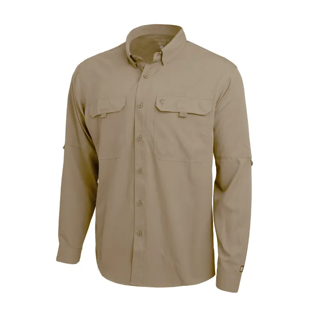 Pelagic Keys LS camicia uomo kaki scuro UPF 50+