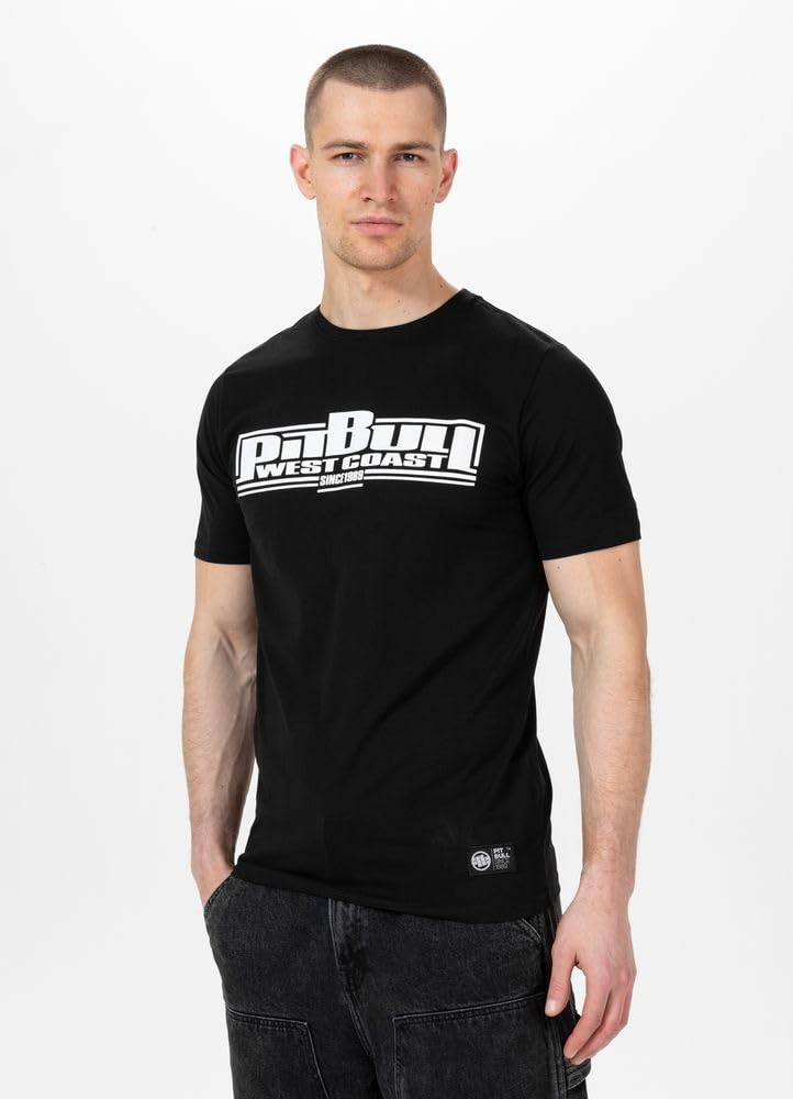 Pitbull Classic Boxing maglietta uomo nera in cotone