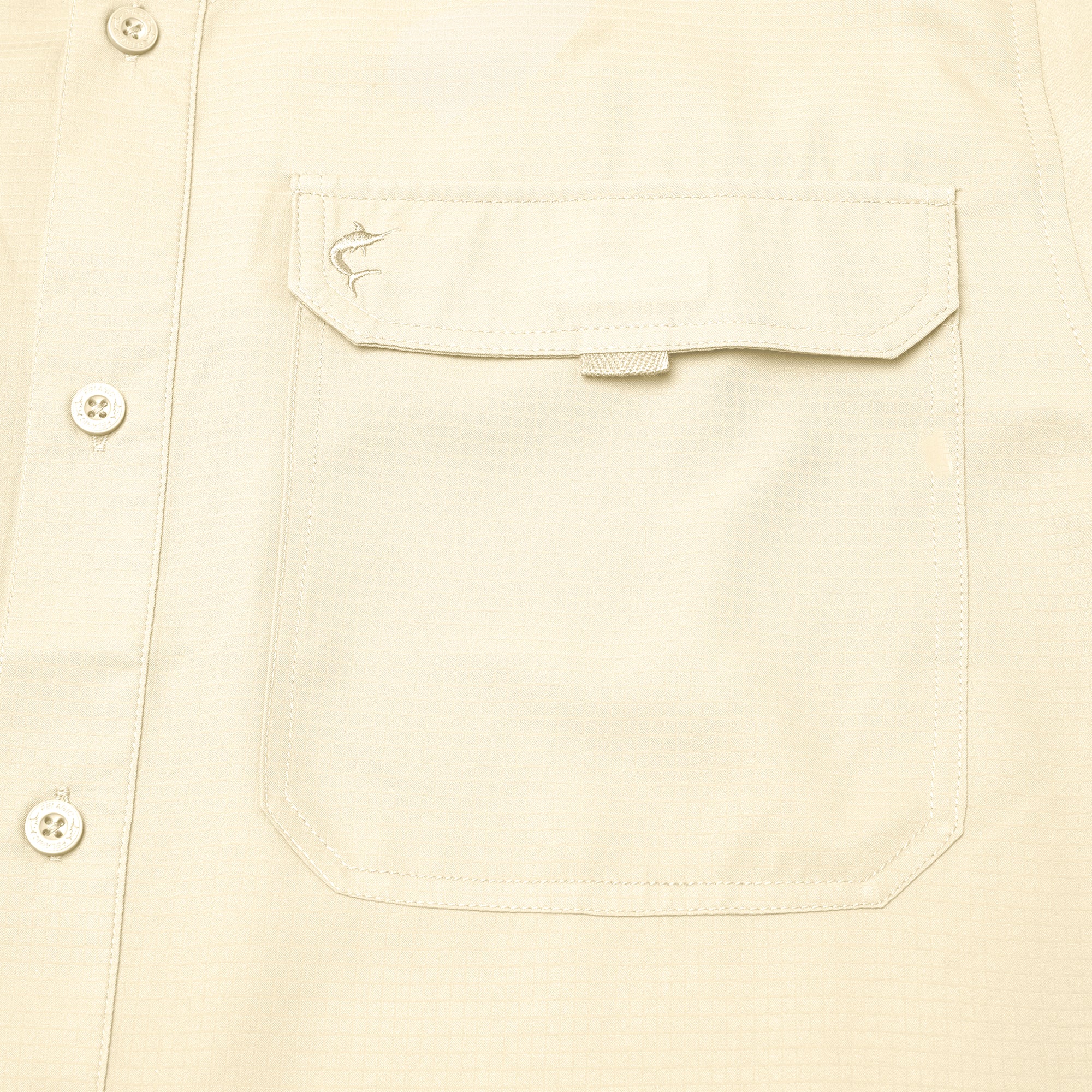 Pelagic Keys camicia uomo sabbia manica corta UPF 50+