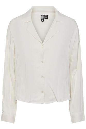 Pieces Pcsmilli camicia donna M Eggnog oversize
