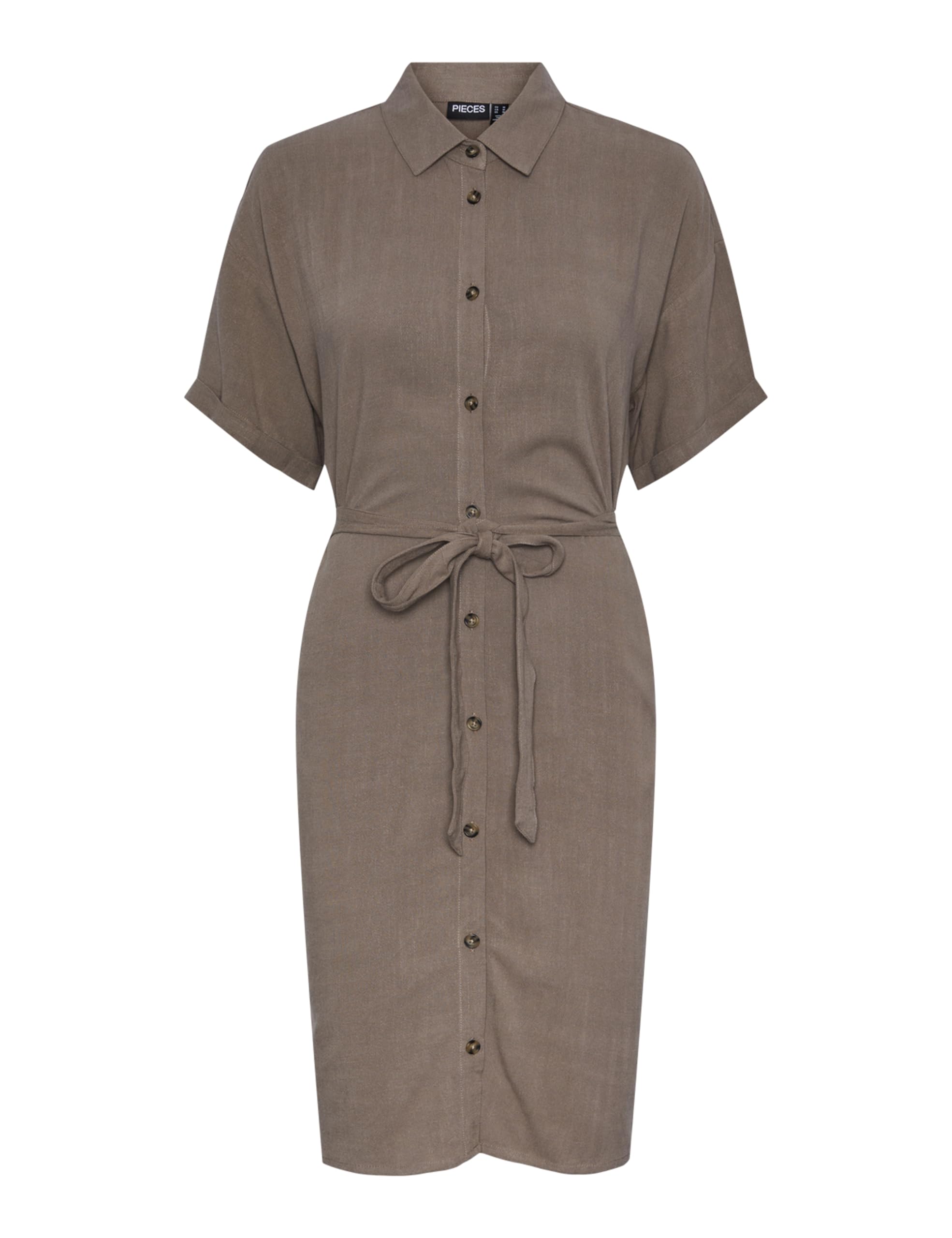 Pieces Pcvinsty Shirt Dress vestito camicia L nero