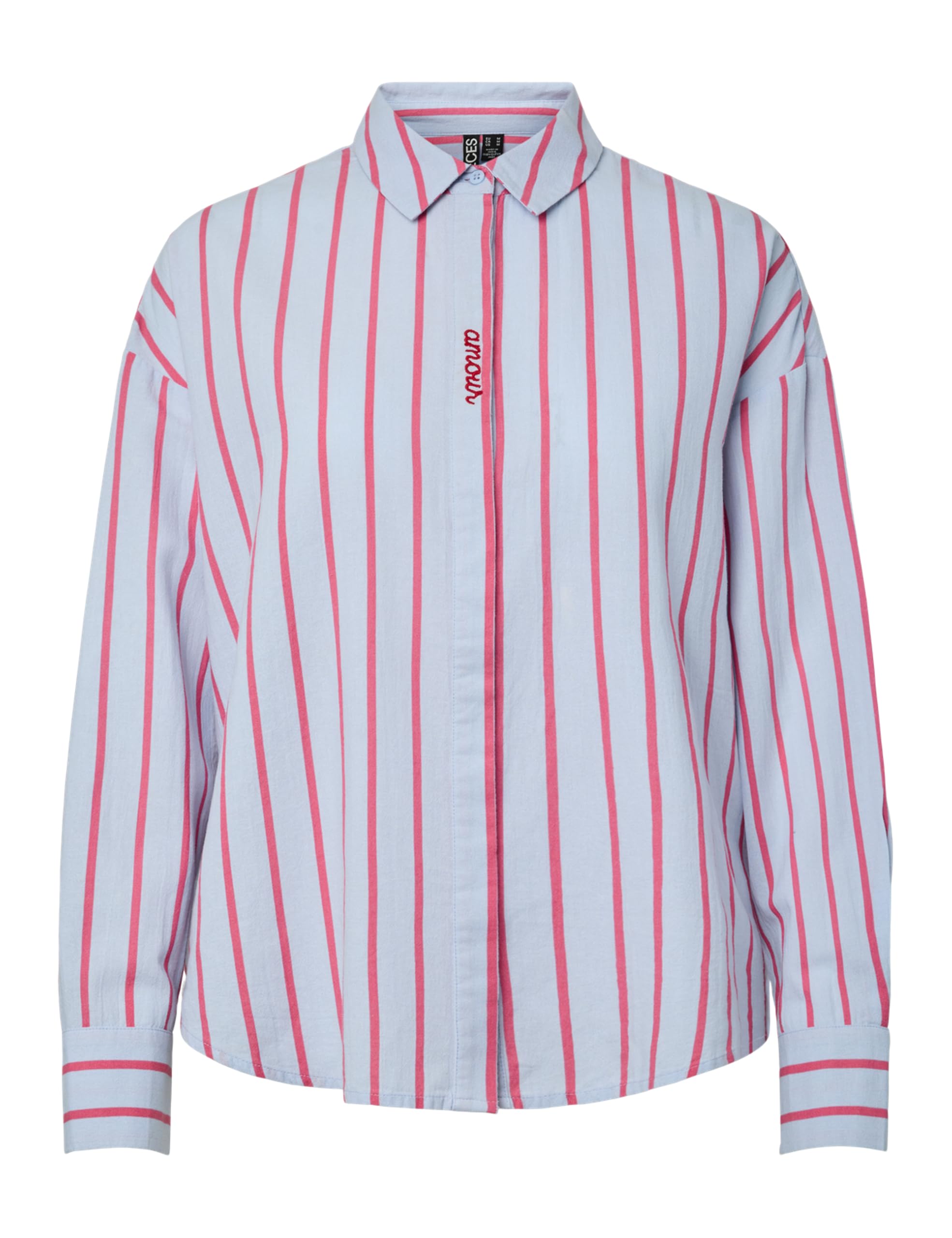 Pieces Pcjavia LS Stripe camicia donna S a righe