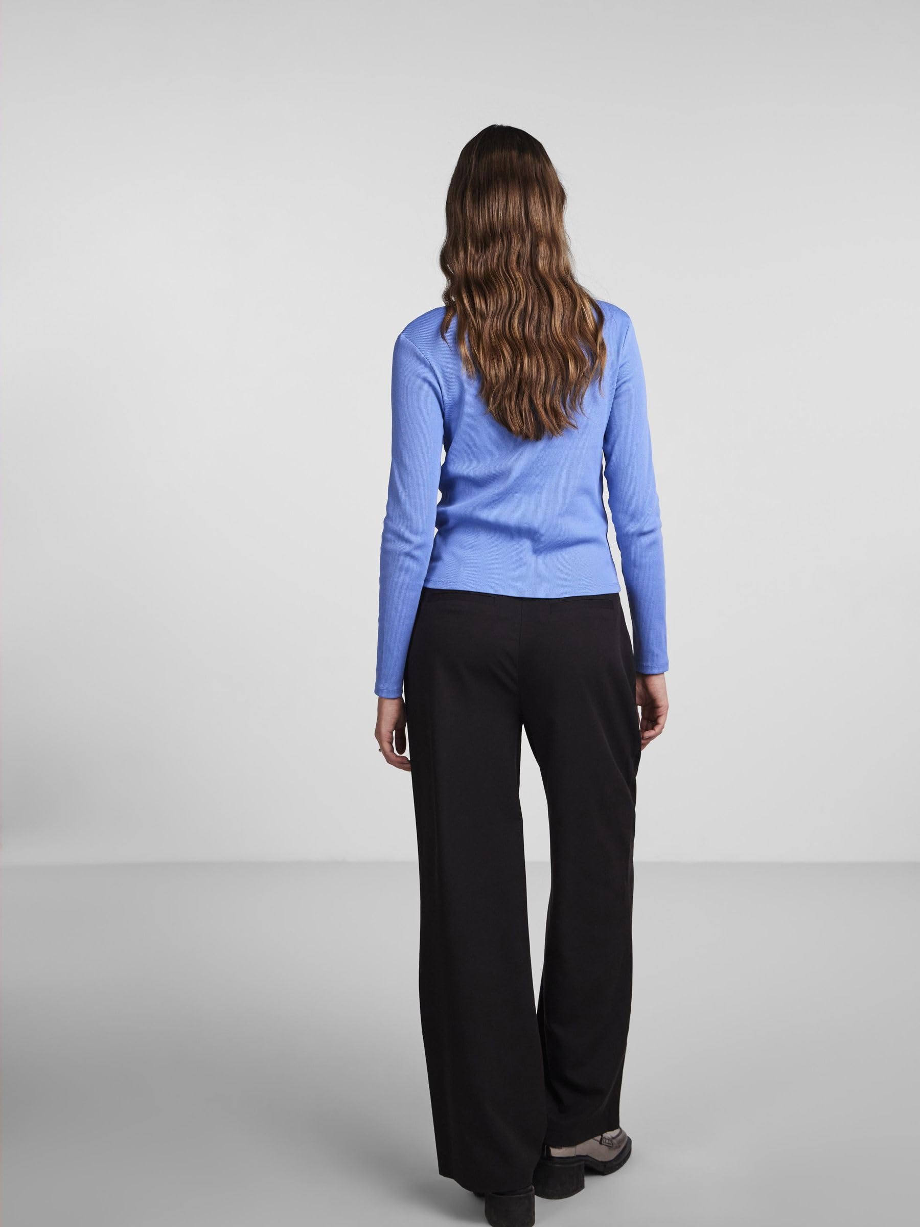 PIECES PCTANIA maglietta maniche lunghe donna cotone