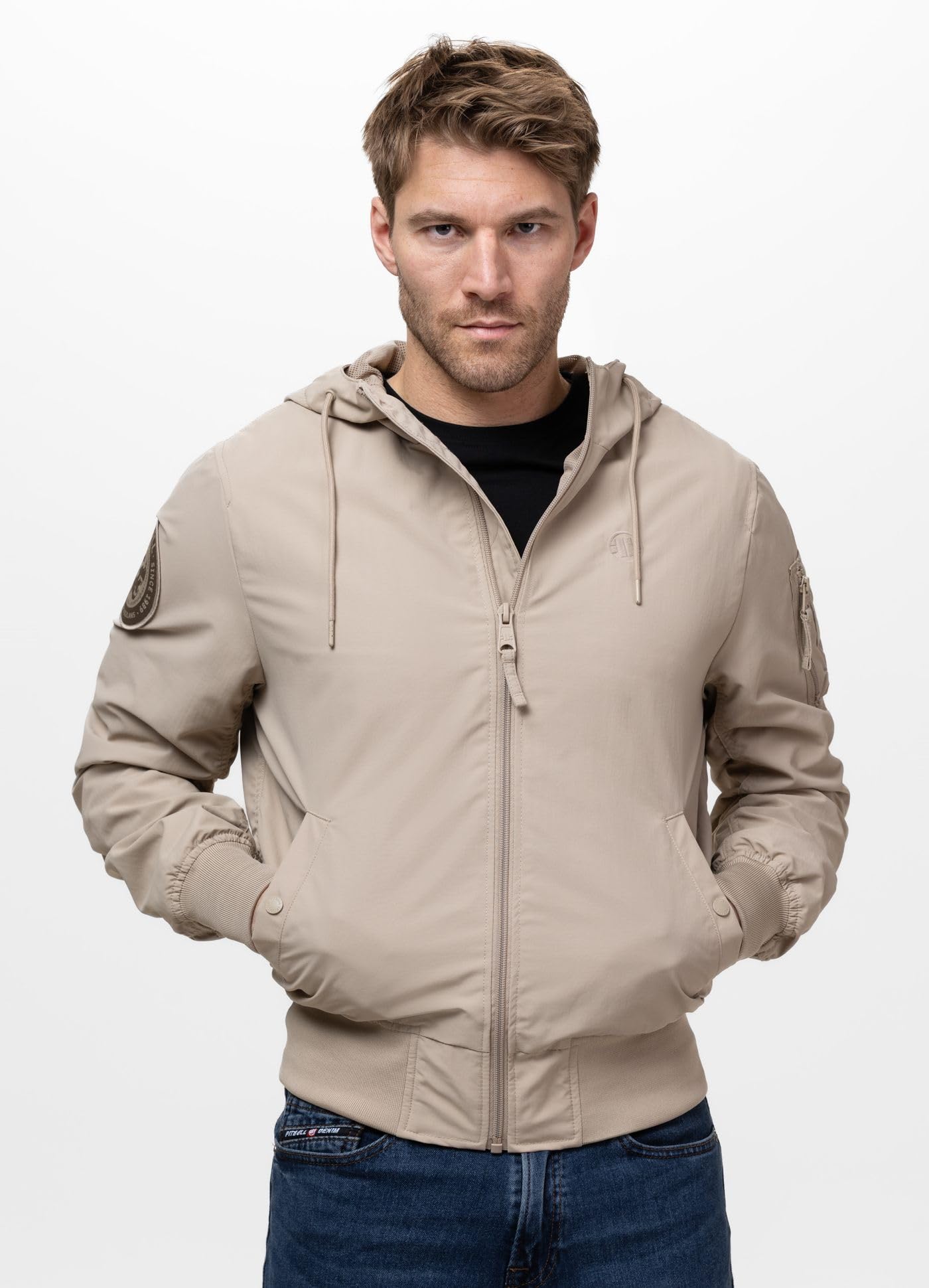 Pitbull Hooper bomber uomo nylon leggero antivento
