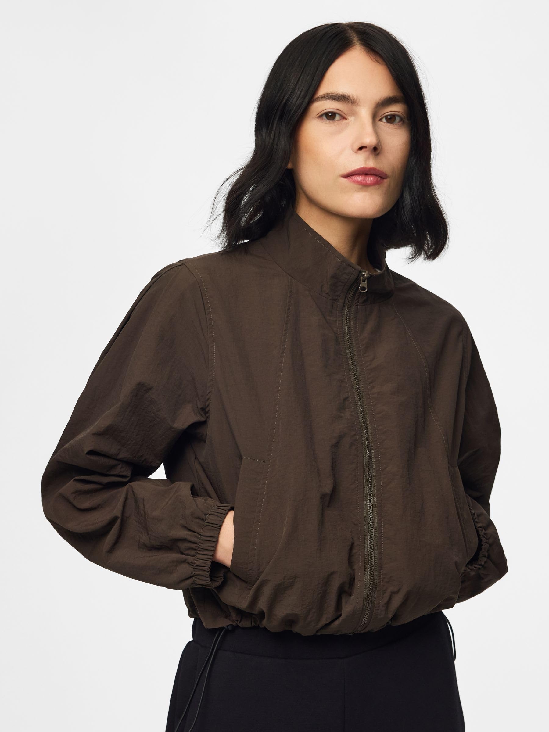 Pieces Pcjabina giacca bomber donna taglia L jacquard