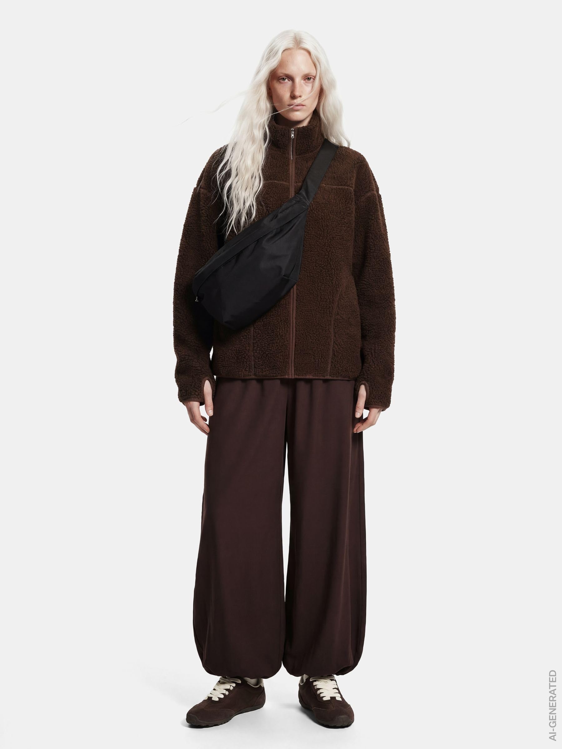 PIECES Sadia PCSADIA giacca teddy donna hot fudge