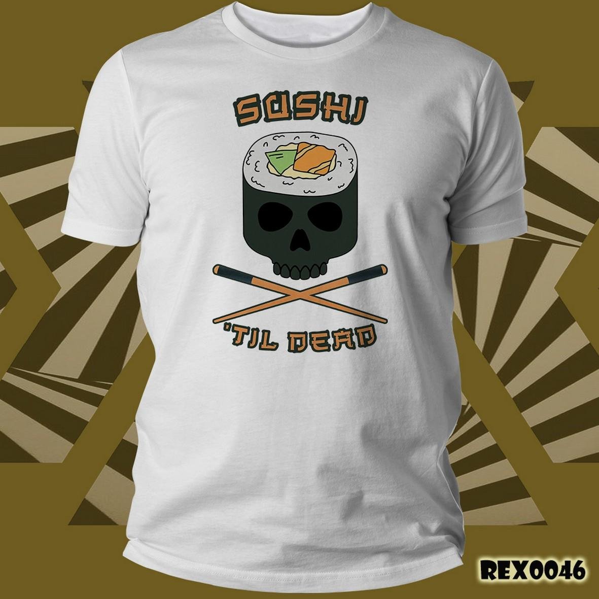 Matrix Music Store Rex Sushi Til Dead T-shirt cotone unisex