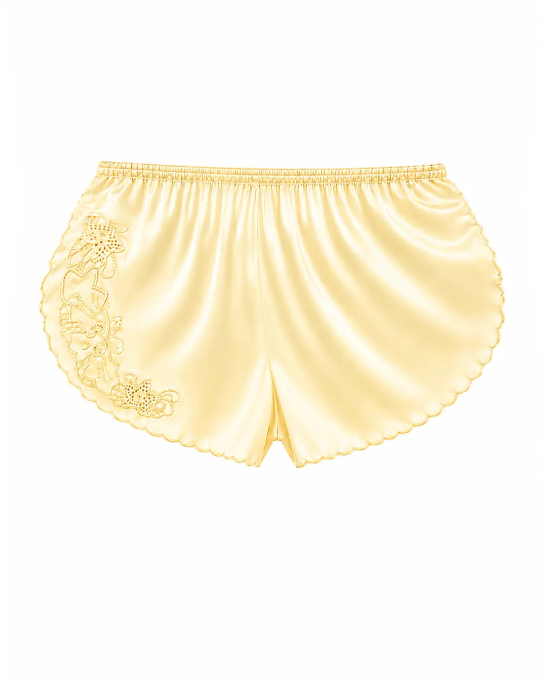 el.residu Nidra set coordinato seta giallo shorts e top M