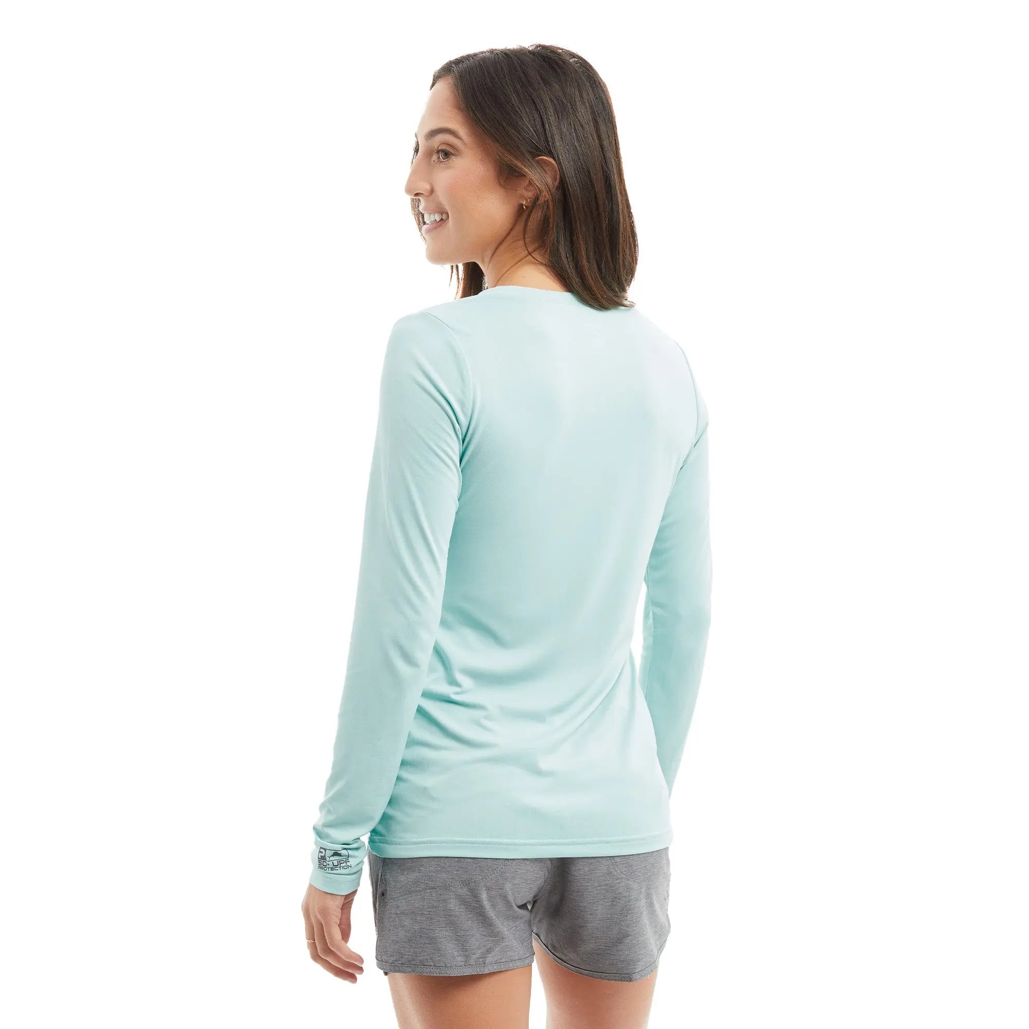 PELAGIC Ws Aquatek Maglia Pesca Donna Turchese UPF 50+