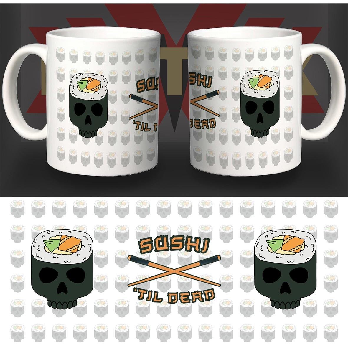 Matrix Music Store Sushi Til Dead tazza ceramica 8,2 cm lavastoviglie