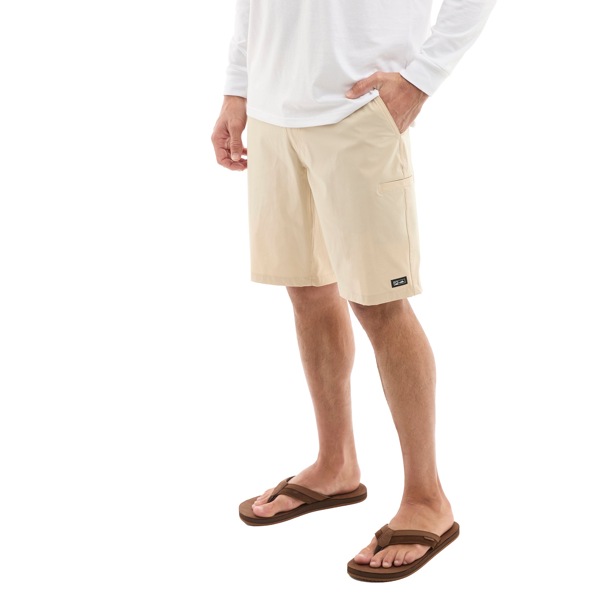 Pelagic Mako shorts uomo sabbia tessuto elasticizzato