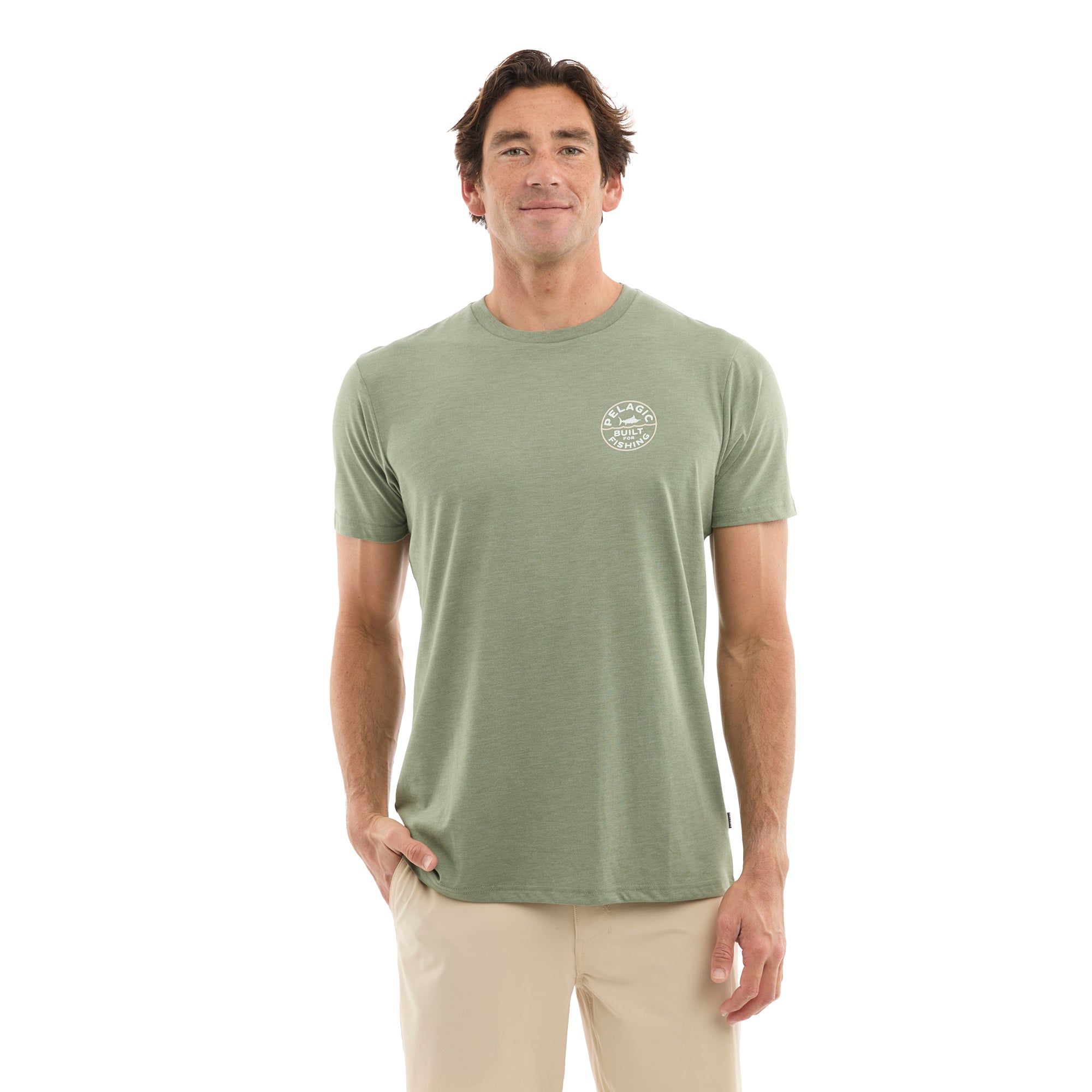 Pelagic Built maglietta uomo mangrove trib lend elastica