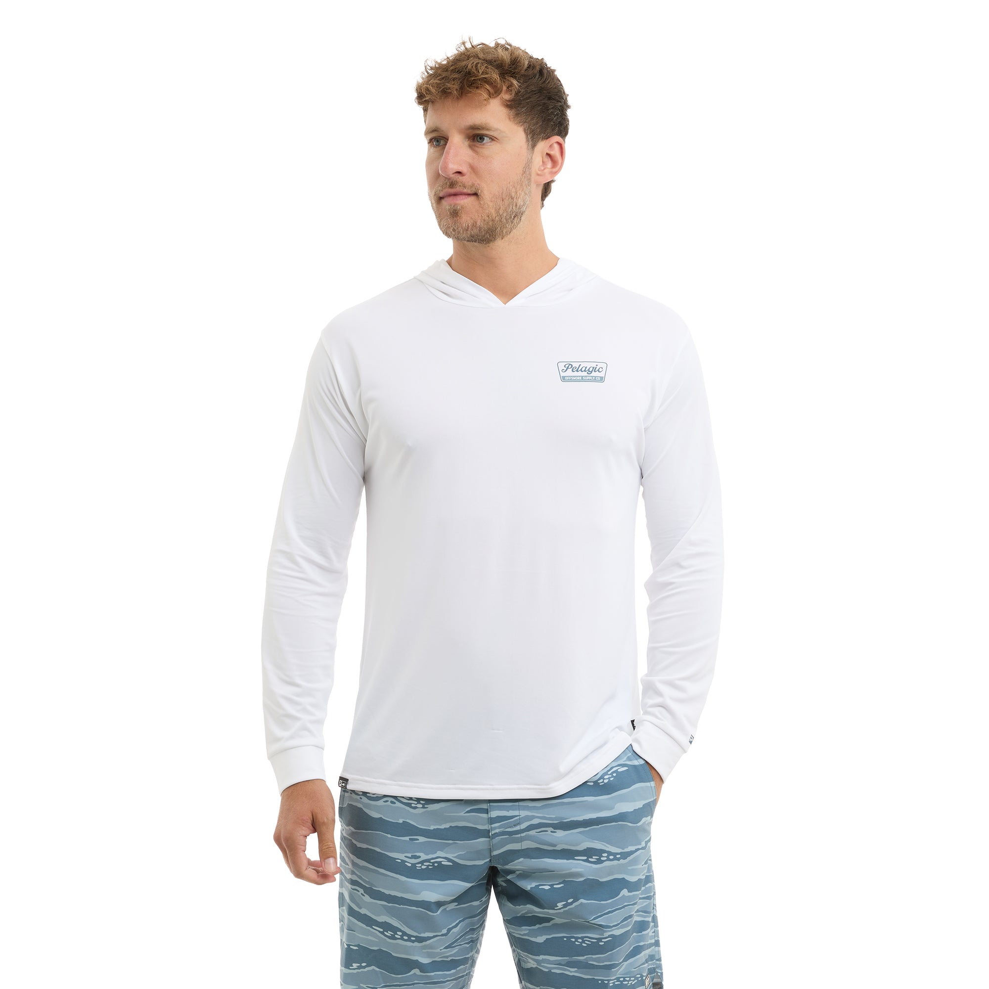 Pelagic Aquatek Dockline maglia pesca UPF 50+ bianca
