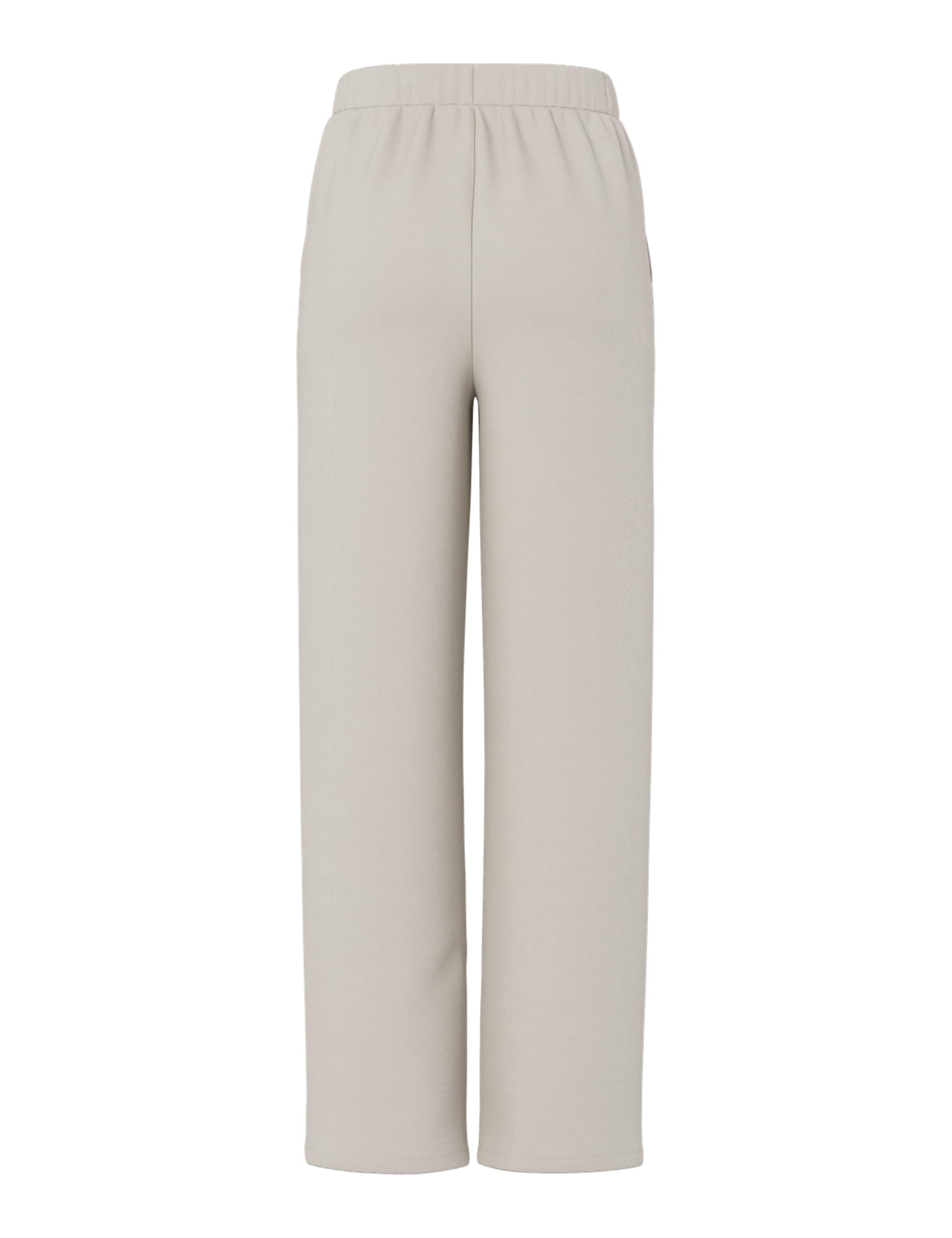Pieces Pcmichelle Scuba HW Pants pantaloni argento vita alta