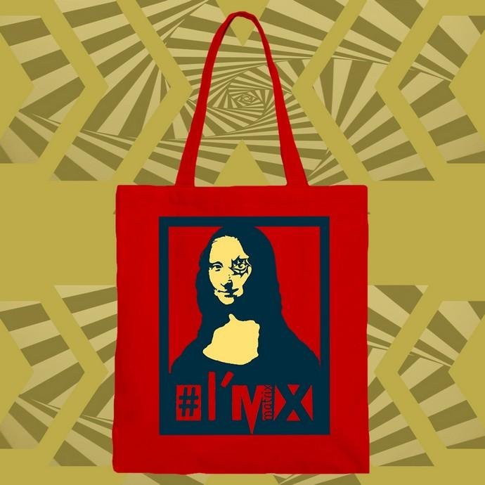 I'm X Monnalix 2 shopper tote bag cotone