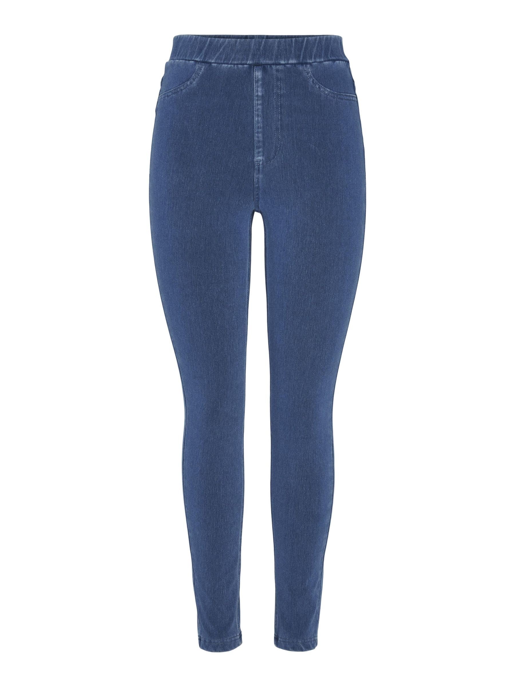 Pieces Pcjumbo Foxy jeggings donna blu elasticizzati