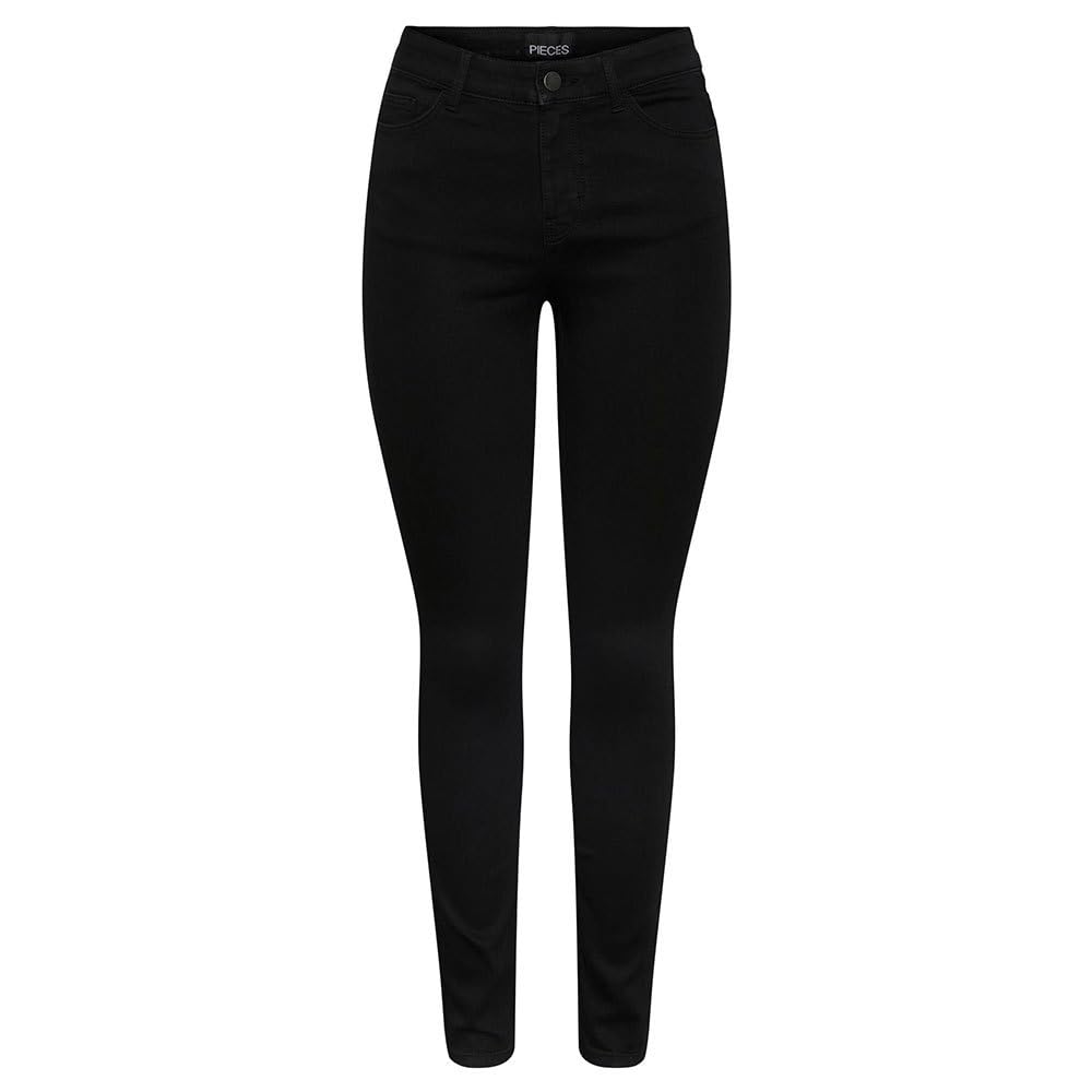 Pieces Pctalia MW Black Skinny jeans neri XL 30L