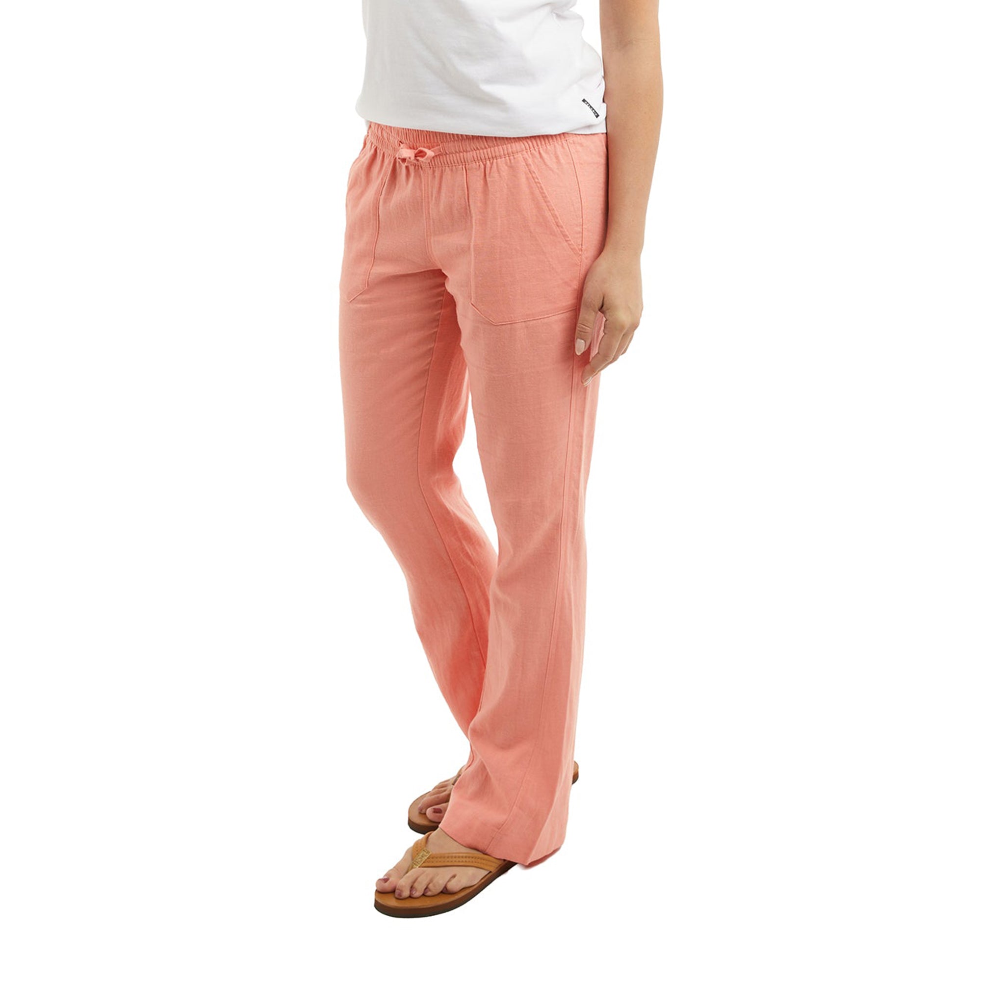 Pelagic Pura Vida pantaloni donna Coral lino traspiranti