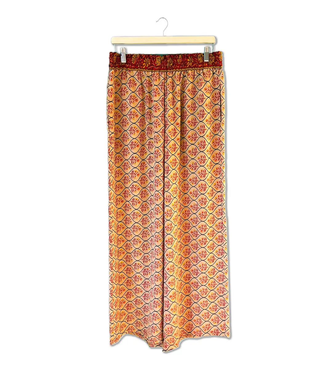 el.residu Madhu Sari 1 pantaloni S/M misto seta