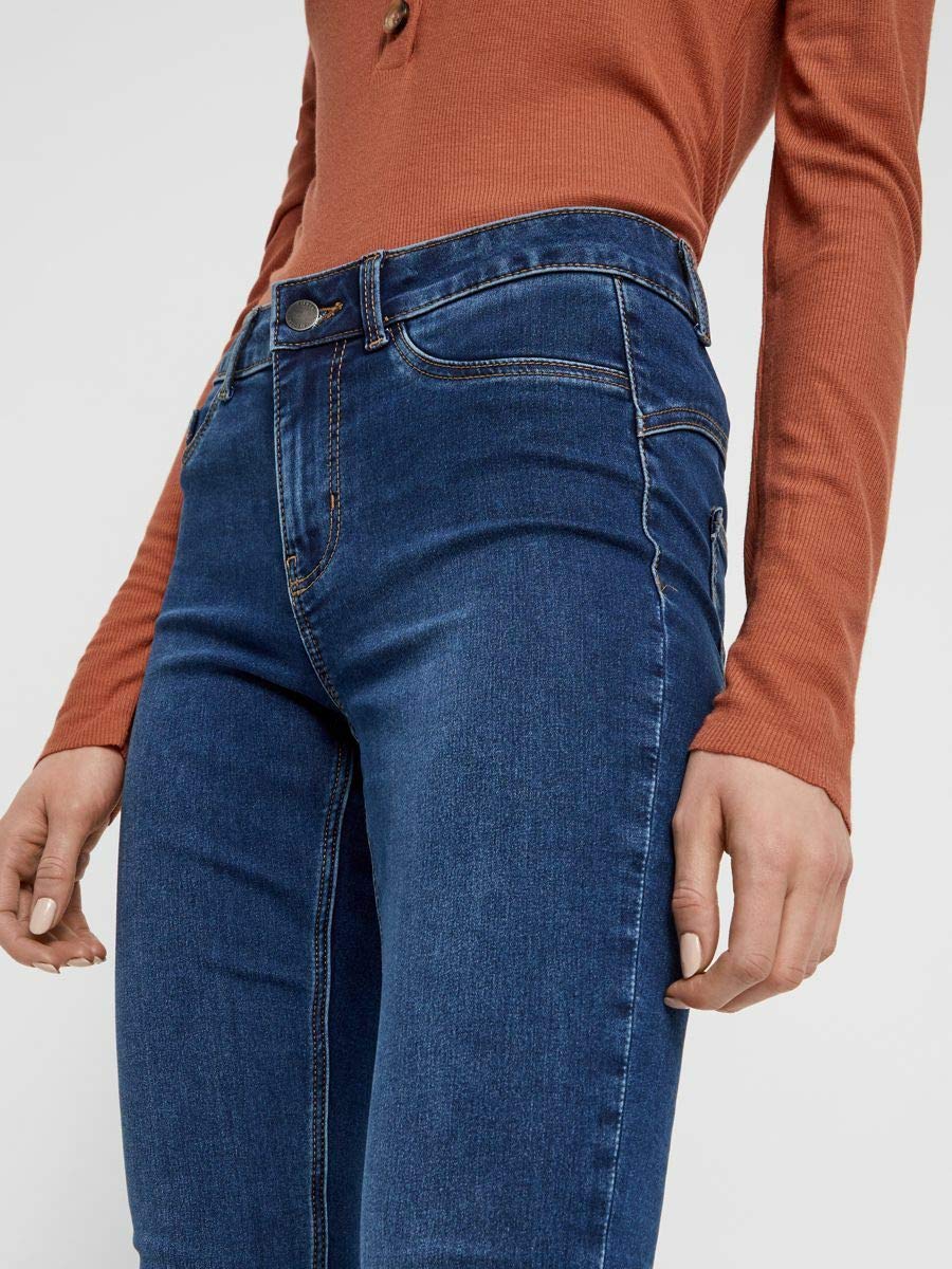Pieces Pcshape-up Sage MW Jegging jeans slim donna stretch