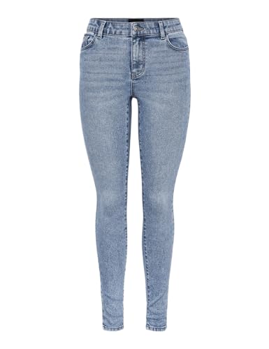 Pieces Pcdana Lb302 Noos jeans skinny donna vita media
