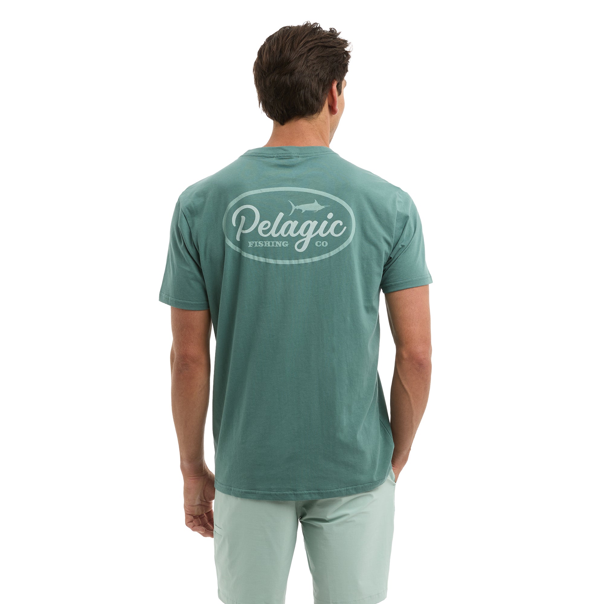 Pelagic Circled t-shirt uomo blu cotone