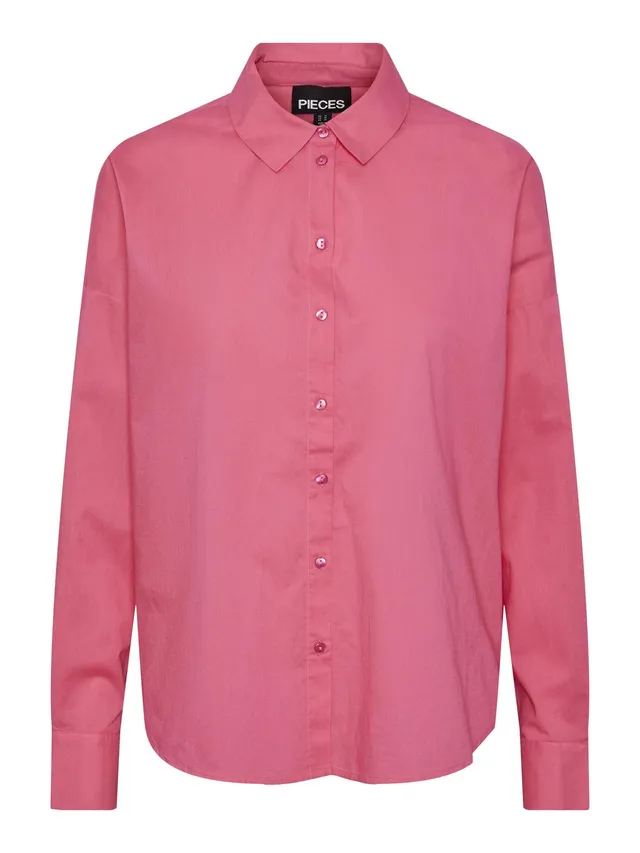 PIECES Pctanne LS Loose Shirt camicia donna manica lunga