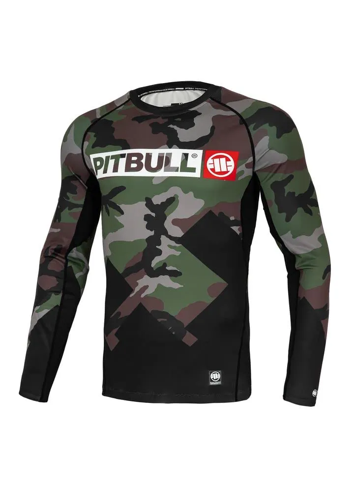 Pit Bull West Coast Cross Camo rash guard uomo manica lunga