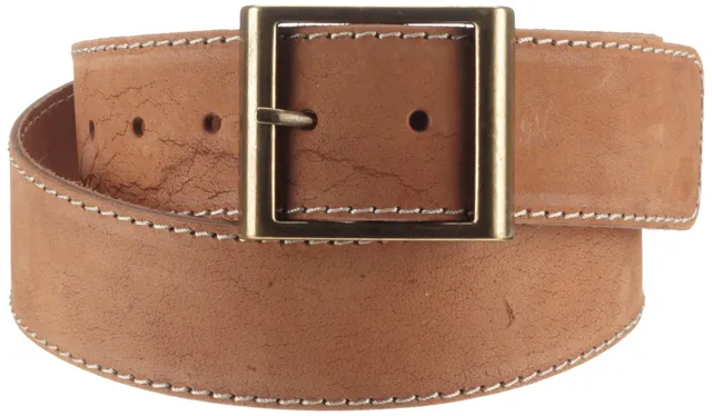 Pieces cintura donna marrone cognac 80 cm