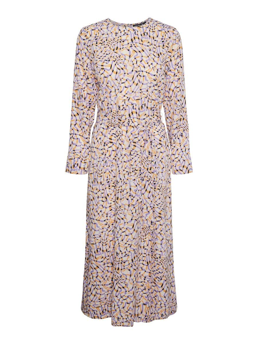 PIECES Pcbernice LS Ankle Dress BC Abito Donna Taglia XS